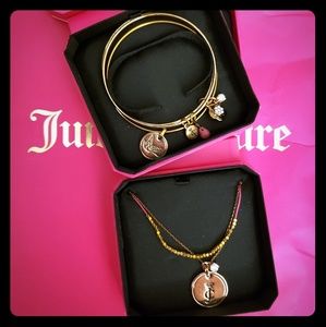 Juicy Couture necklace and bangles